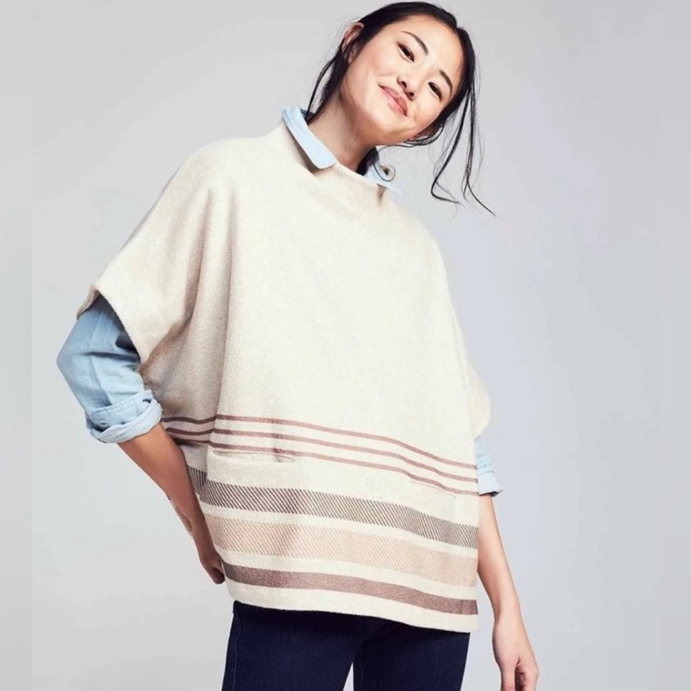 Faherty Park City Poncho, size M/L, used